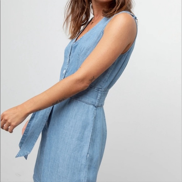 Rails Scarlett Button Front Sleeveless Romper XS - Picture 5 of 6